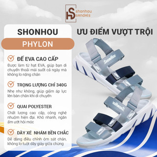 Dép Sandal SHONHOU ST406 Đế Cao 4cm Êm Chân Chống Trượt  Quai Hậu Phù Hợp Mọi Hoạt Động Giày Sandal