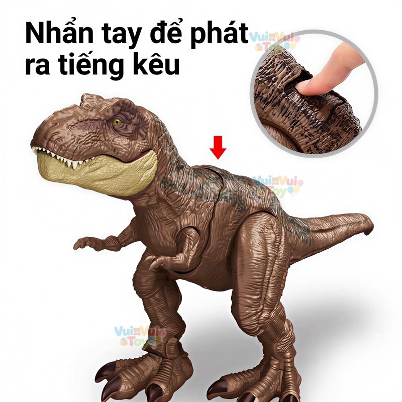 🦖Đồ chơi khủng long bạo chúa điện tử – Mô hình cho bé trai, chạy bằng điện có hiệu ứng âm thanh