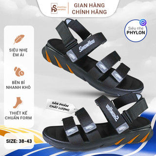 Dép Sandal SHONHOU ST406 Đế Cao 4cm Êm Chân Chống Trượt  Quai Hậu Phù Hợp Mọi Hoạt Động Giày Sandal