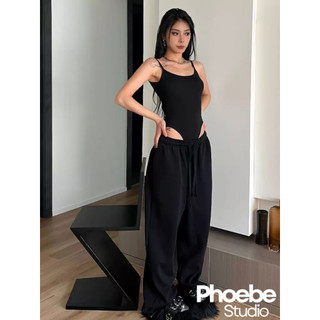 Bodysuit Hai Dây Đính Khuyên Tròn - Phoebe Studio [AO00089]