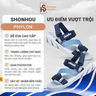 Dép Sandal SHONHOU ST405  Đế Cao 4cm EVA Chống Trượt Quai Polyester Thoáng Khí Phù Hợp Mọi