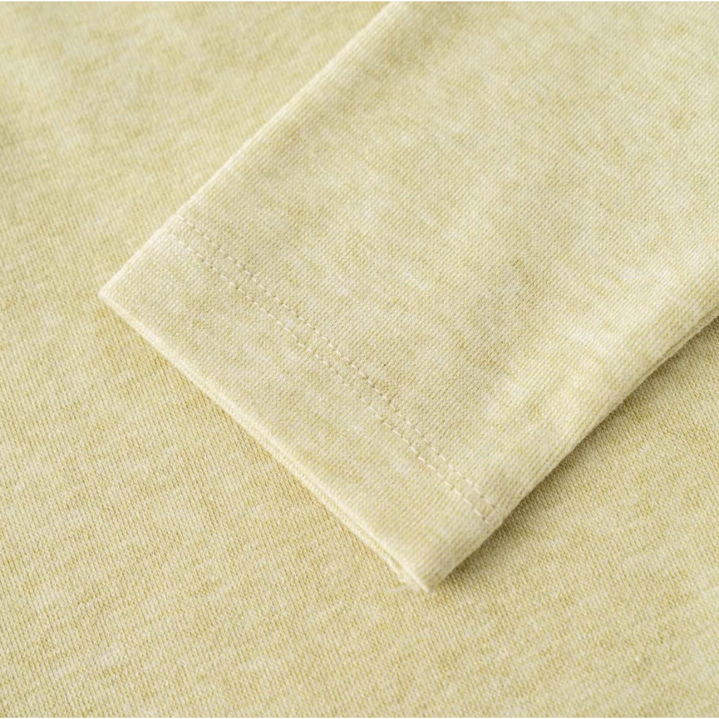 Áo Cổ Tim COCOLEN - Chất Liệu Cotton Sợi Muối Tiêu - Form Ôm Tôn Dáng - Cố Tim Gợi Cảm A067