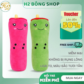 Gấu Bông Loại Lớn Hình Ly Trà Sữa Dễ Thương
