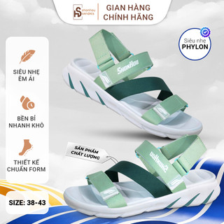 Dép Sandal SHONHOU ST405 Nam Nữ Đế Cao 4cm EVA Chống Trượt Siêu Nhẹ Quai Dù Thoáng Khí