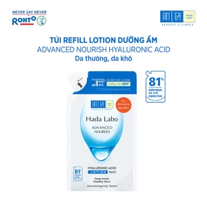 Túi refill dung dịch dưỡng ẩm Hada Labo Advance Nourish Hyaluronic Acid cho da thường và da khô 170ml