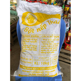 Bao 10kg (20 gói) - Bột nếp thái Hưng Phát Lợi - Bột làm bánh ít - gói 500g