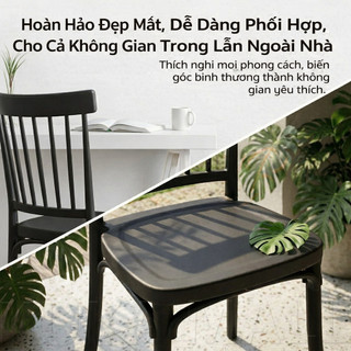 Ghế Tựa Lưng Xếp Chồng, Chống UV, Bền Đẹp, Chắc Chắn, Dùng Cho Nhà Hàng, Quán Cà Phê Ngoài Trời