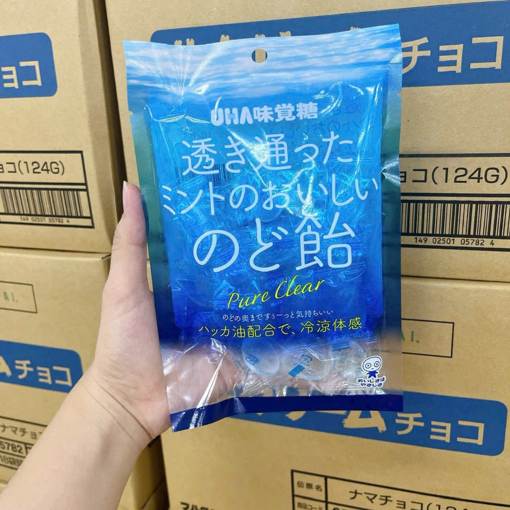 Kẹo ngậm vị bạc hà UHA gói 92g - Nhập Khẩu Nhật Bản