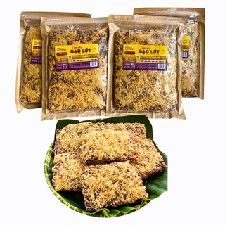 Combo 1KG Cơm Cháy Gạo Lứt, Cơm Cháy Chà Bông - Túi 250g - Đồ Ăn Vặt - Đặc Sản Truyền Thống