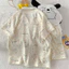Bộ pyjama Cute cuppy (cộc tay) đũi bông mây phong cách Hàn Quốc