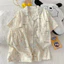 Bộ pyjama Cute cuppy (cộc tay) đũi bông mây phong cách Hàn Quốc