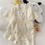 Bộ pyjama Cute cuppy (cộc tay) đũi bông mây phong cách Hàn Quốc