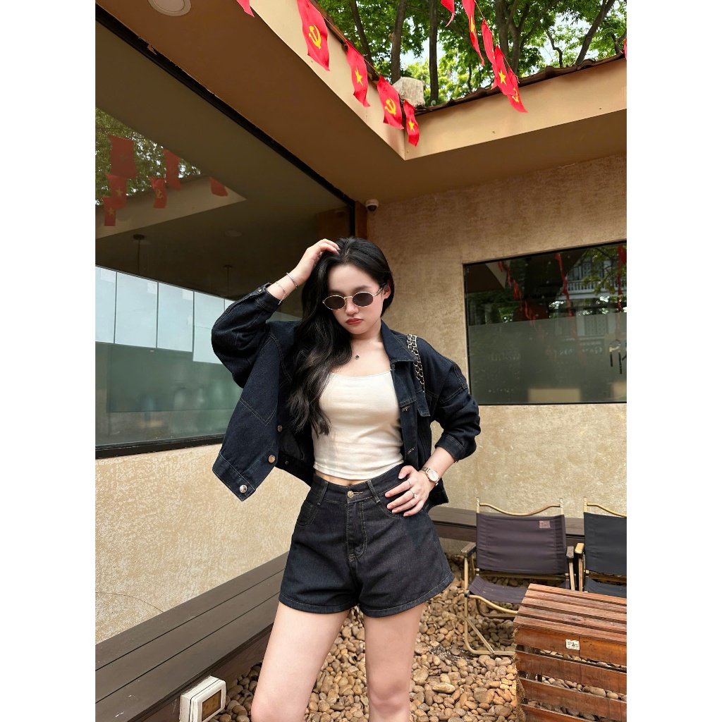 Quần Short Jean Nữ Lưng Cao Joolate Giấu Bụng Tôn Dáng Chất Jean Mềm Form Đẹp Trẻ Trung Năng Động