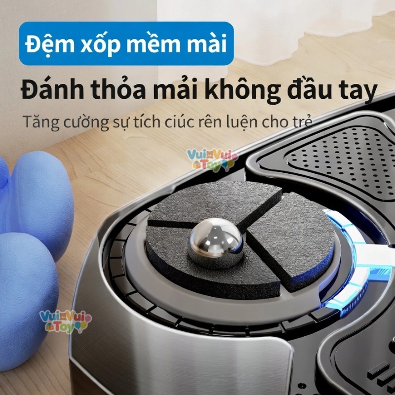 Máy tập boxing thông minh có nhạc Bảng đấm điện tử treo tường cho trẻ em, đồ chơi rèn luyện phản xạ