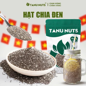 Hạt chia TANU NUTS túi 500g, hạt chia đen nhập khẩu Peru