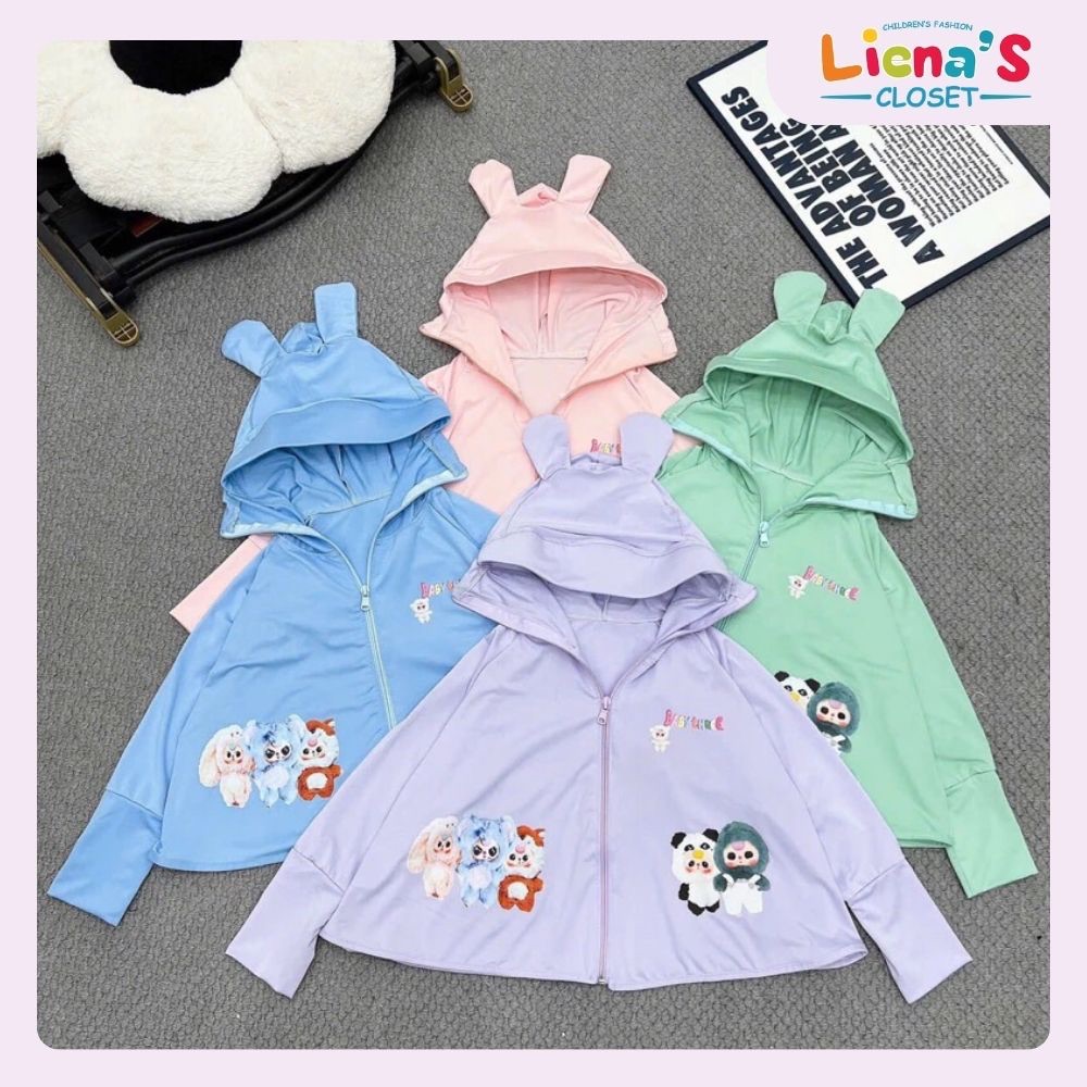 Áo Chống Nắng Thun Lạnh In Hình Baby Three Xinh Xỉu Cho Bé Yêu