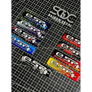 |1 Cái| Tem Sticker Nhựa Nổi Phản Quang ESP+ V2 Mẫu Lửa 2026 - Dán Pô E, Lọc Gió Tay Ga - Có 9 Mẫu