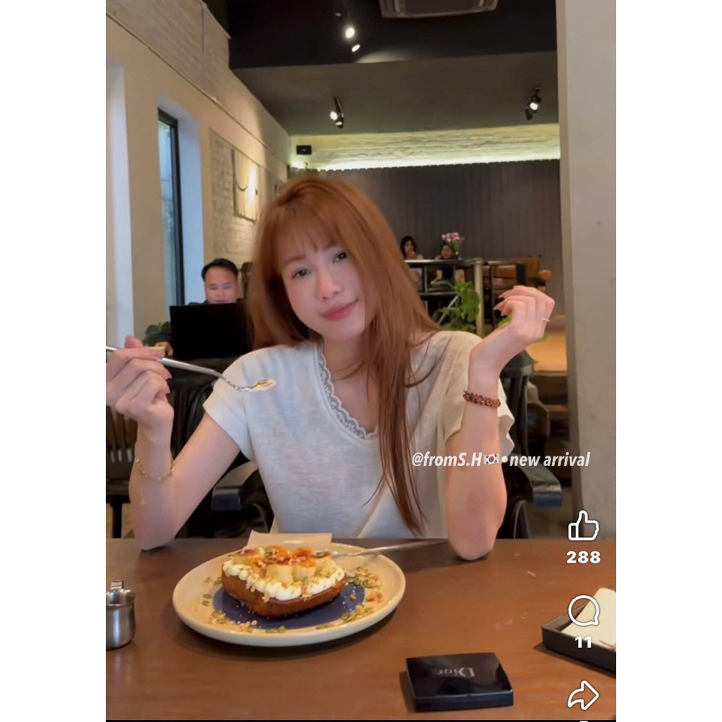 [𝐒𝐮𝐙𝐲] Áo Thun Giấy Cổ Ren QCCC (48-58kg)