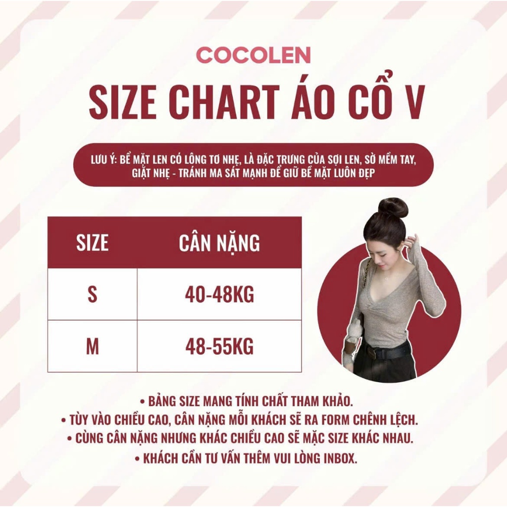 Áo Cổ V Ôm Body - Chất Liệu Mềm Mại Co Giãn Cao Cấp - Sợi Len Màu Muối Tiêu Lạ Mắt A063