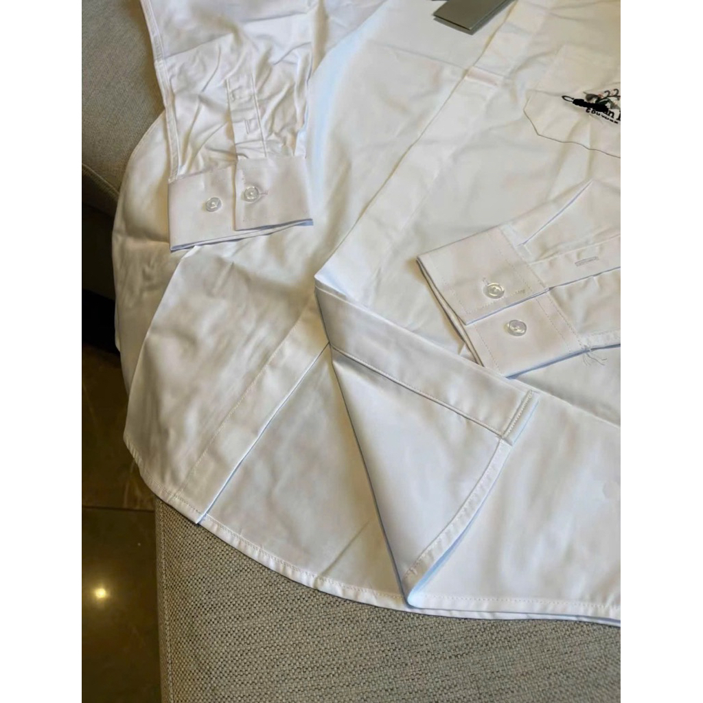 ⚡️[Hight Quality] Áo Sơ Mi Nam Nữ D100 Shirt Lili Of Va11ey - Điểm Nhấn Chữ Thêu Hoa Trước Túi Cao Cấp Loại 1