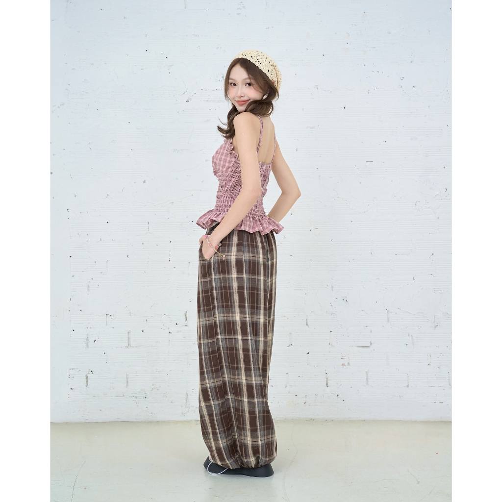 Quần Dài Nữ BIRANS PANT Sọc Caro Năng Động SECODEE