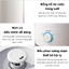 MÁY PHUN SƯƠNG TẠO QCOOKO ẨM dung tích lớn 4L Máy khuếch tán tinh dầu Humidifier sử dụng liên tục 10 tiếng
