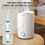 MÁY PHUN SƯƠNG TẠO QCOOKO ẨM dung tích lớn 4L Máy khuếch tán tinh dầu Humidifier sử dụng liên tục 10 tiếng