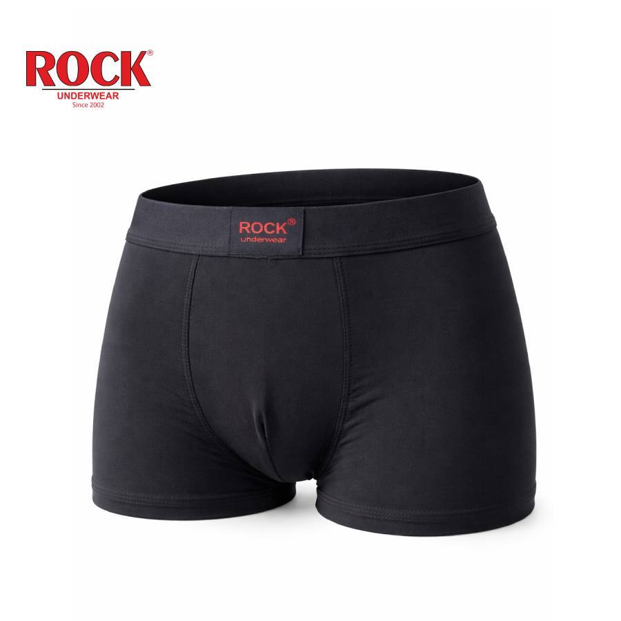 Combo 3 Quần Lót Nam Boxer ROCK QA 1060 Trơn Mát Thoáng Khí Cao Cấp, Quần SỊp Nam Boxer Mềm Mại Thoải Mái Ngày Dài