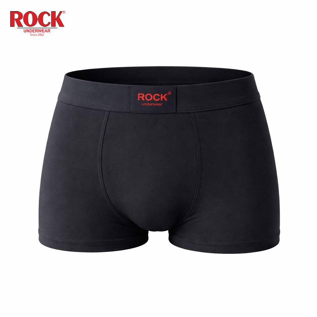 Combo 3 Quần Lót Nam Boxer ROCK QA 1060 Trơn Mát Thoáng Khí Cao Cấp, Quần SỊp Nam Boxer Mềm Mại Thoải Mái Ngày Dài