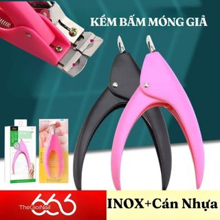 Kềm Bấm Móng Giả Inox Cán Nhựa Bản Cao Cấp – Kìm Cắt Tip Nail Sắc Gọn, Tạo Form Móng Giả Nhanh Chuẩn Salon Nail666