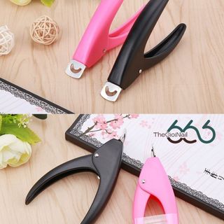 Kềm Bấm Móng Giả Inox Cán Nhựa Bản Cao Cấp – Kìm Cắt Tip Nail Sắc Gọn, Tạo Form Móng Giả Nhanh Chuẩn Salon Nail666