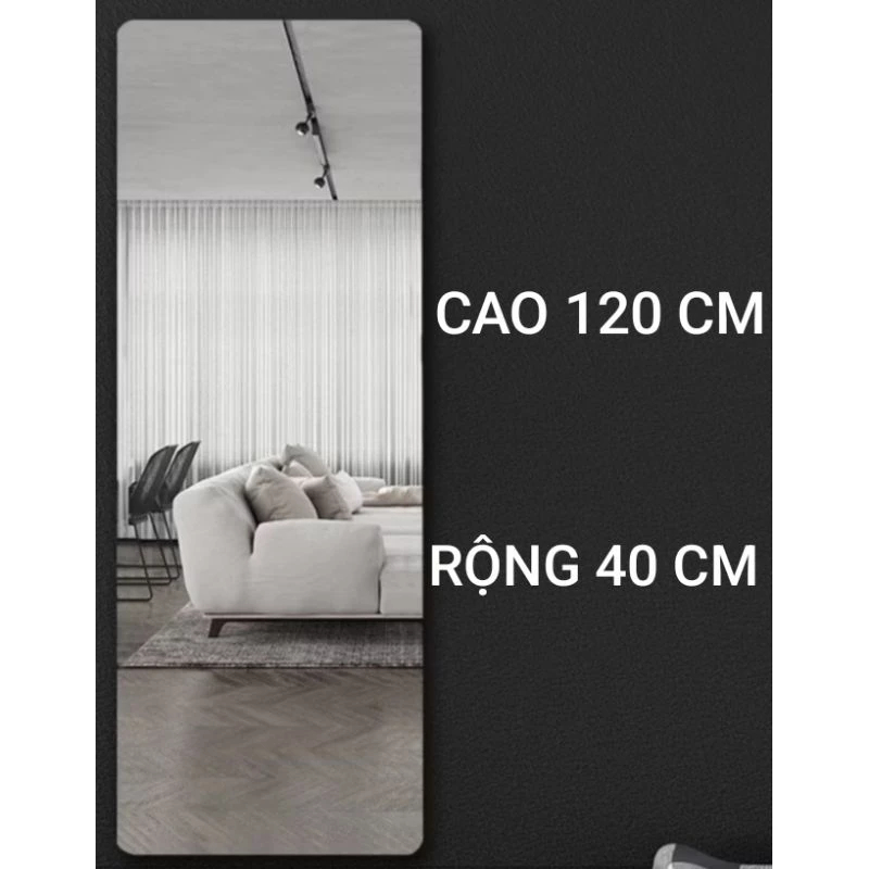 Gương acrylic chống vỡ tự dính nhiều kiểu dáng và kích thước