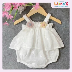 Body 2 Dây Gắn Hoa Cho Bé Gái 5-10kg Thoải Mái Và Dễ Thương