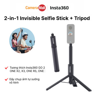Gậy Selfie + Chân Tripod 2-in-1 Tàng Hình Cho Insta360 X5 / X4 / ONE RS / GO3S