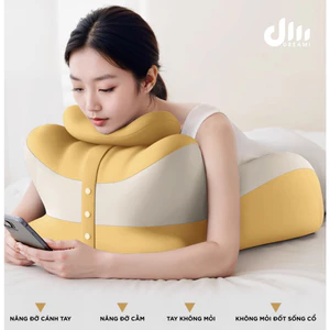GỐI CÔNG THÁI HỌC DREAMI - GỐI TY ÊM MỀM THƯ GIÃN BẢO VỆ CỘT SỐNG CHỐNG MỎI VAI GÁY, ĐIỂM TỰA HOÀN HẢO TỪNG KHOẢNH KHẮC