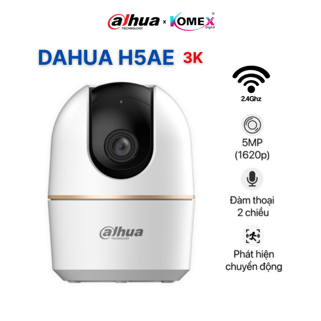 Camera Wifi 360 Độ Dahua DH-H5AE/H3AE H3B 2K 3K 3MP/5MP Đàm Thoại 2 ...
