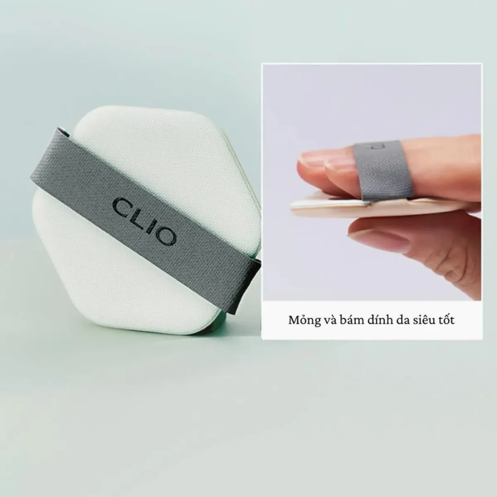 Bông Mút Trang Điểm Clio 6 Góc Cạnh Kill Cover Skin Fixer Cushion Puff (1pc)
