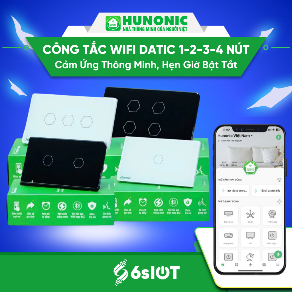 Công tắc cảm ứng Hunonic Datic