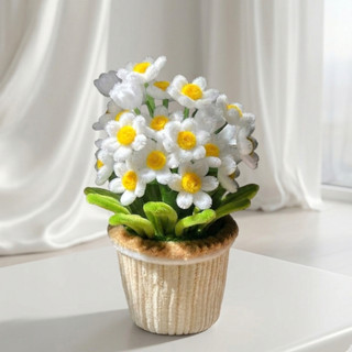 [Set Nguyên Liệu] Set DIY Chậu Cúc Nhỏ Xinh – Đầy Đủ Nguyên Liệu Làm Hoa Kẽm Nhung Thủ Công – Velours.bloom