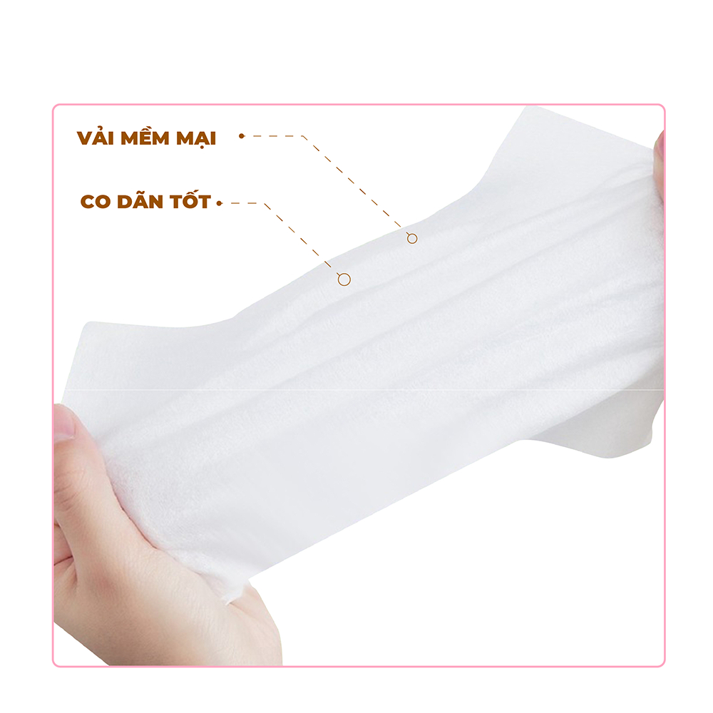 [Combo] Khăn Ướt Em Bé Nuna 100 Tờ Không Mùi - Vải Rayon Mềm Dai - An Toàn Cho Bé
