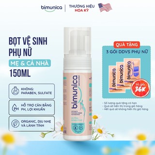 Bọt Vệ Sinh Phụ Nữ Bimunica Ultra Sensitive 150ml – Dịu Nhẹ Cho Vùng Da Nhạy Cảm