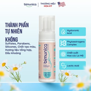 Bọt Vệ Sinh Phụ Nữ Bimunica Ultra Sensitive 150ml – Dịu Nhẹ Cho Vùng Da Nhạy Cảm