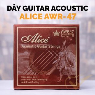 Dây Đàn Guitar Acoustic Alice AWR47 - lựa chọn ổn định trong phân khúc tầm trung