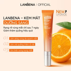 LANBENA Kem Mắt Vitamin C Đầu Massage Lạnh (15ml) - Giúp Giảm Thâm Quầng Mắt, Giảm Bọng, Giảm Nếp Nhăn,Làm Sáng Da Mắt