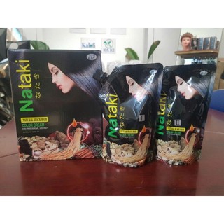 MÀU NHUỘM PHỦ BẠC THẢO DƯỢC NATAKI KHÔNG DÍNH DA ĐẦU 500ML X2