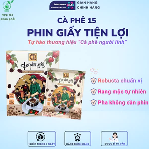 CÀ PHÊ 15 PHIN GIẤY - Đột phá trong trải nghiệm cà phê hiện đại, thành phần 100% cà phê Robusta