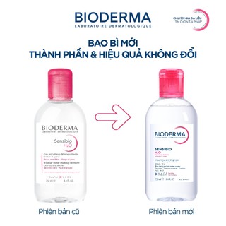 Dung dịch làm sạch và tẩy trang công nghệ Micellar Bioderma Sensibio H2O - 250ml