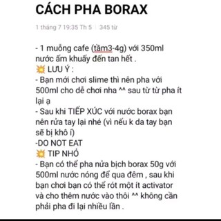 Bột Borax 1000gr Mỹ, nguyên liệu làm Slime, dễ dàng tại nhà