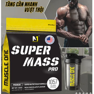 Bột sữa tăng cân cho người gây - Super Mass M1 hỗ trợ tăng cơ Túi + quà tặng