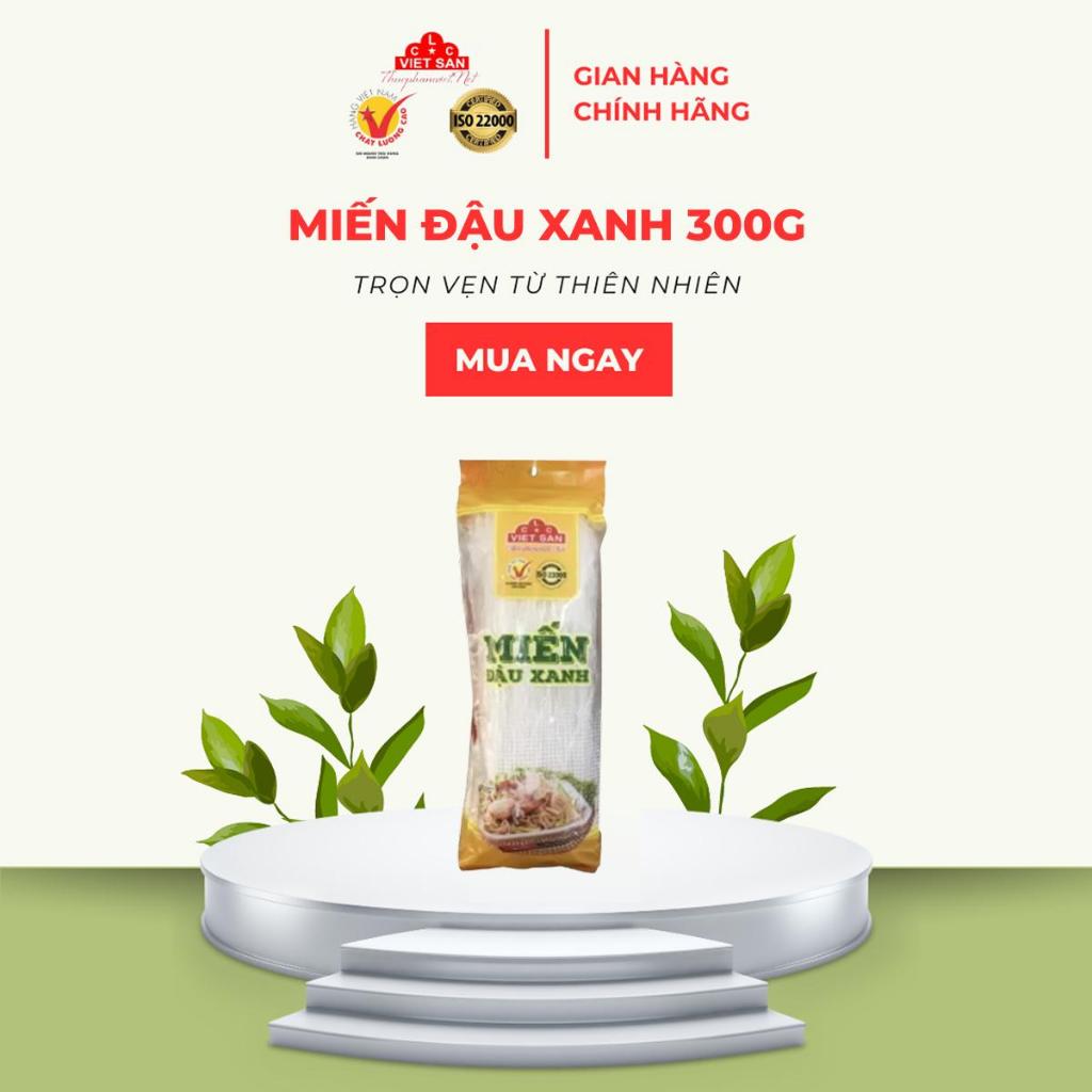 Miến Đậu Xanh Việt San 300g - Sợi Trong Suốt Dai Ngon Thanh Nhiệt Tốt Cho Sức Khỏe